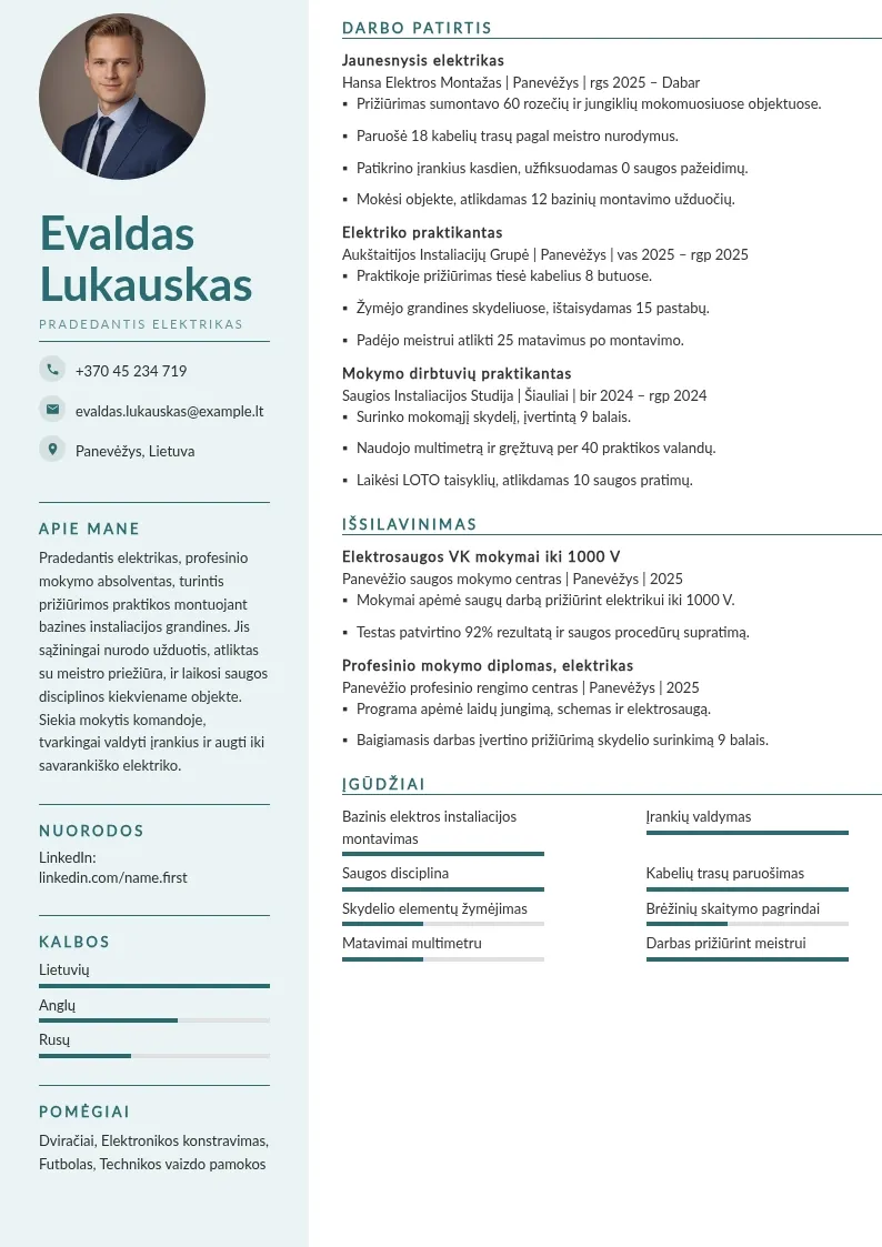 Pradedantis elektrikas