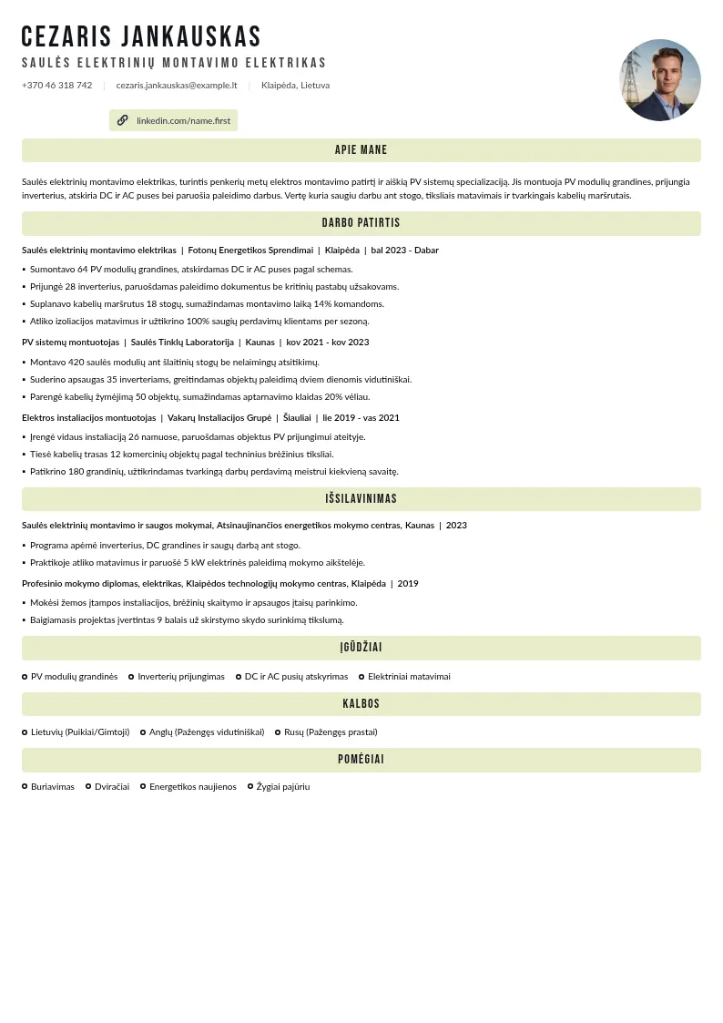 Saulės elektrinių montavimas