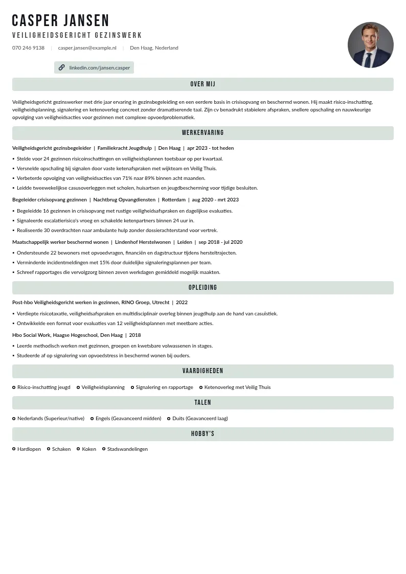 Veiligheidsgericht gezinswerk
