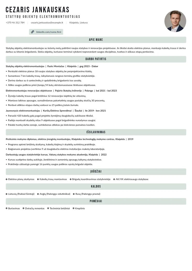 Statybų objektų elektromontavimas