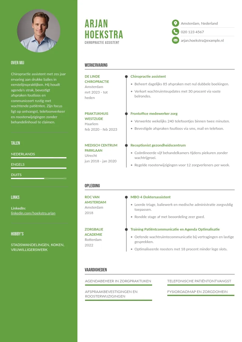 Frontoffice met strak agendabeheer