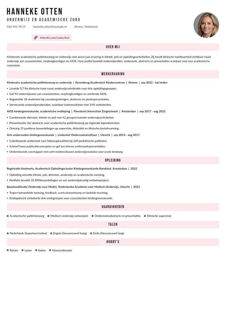 Onderwijs en academische zorg
