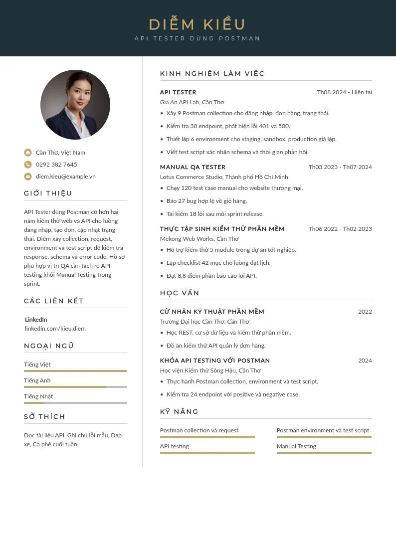 API Tester dùng Postman