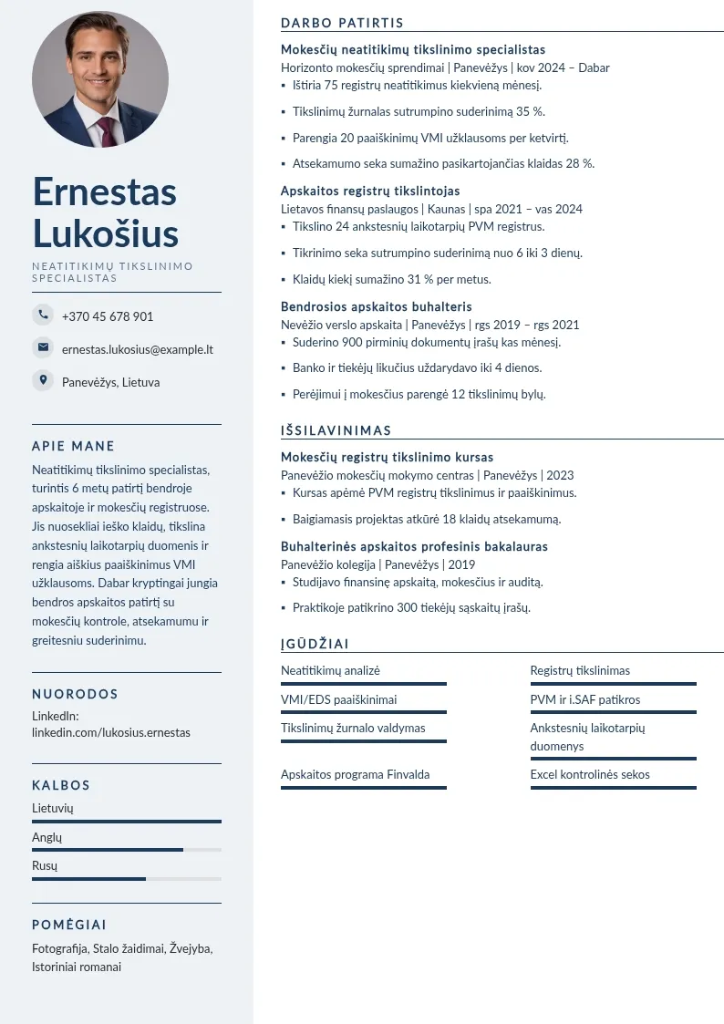 Neatitikimų tikslinimas