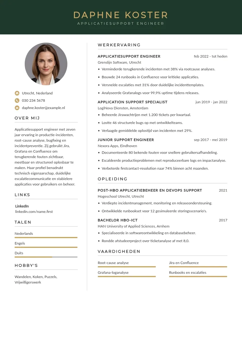 Applicatiesupport en incidenten