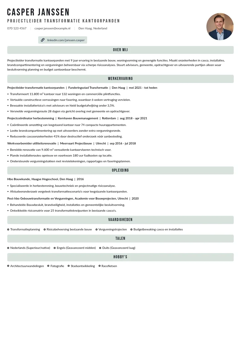 Transformatie van kantoorpanden