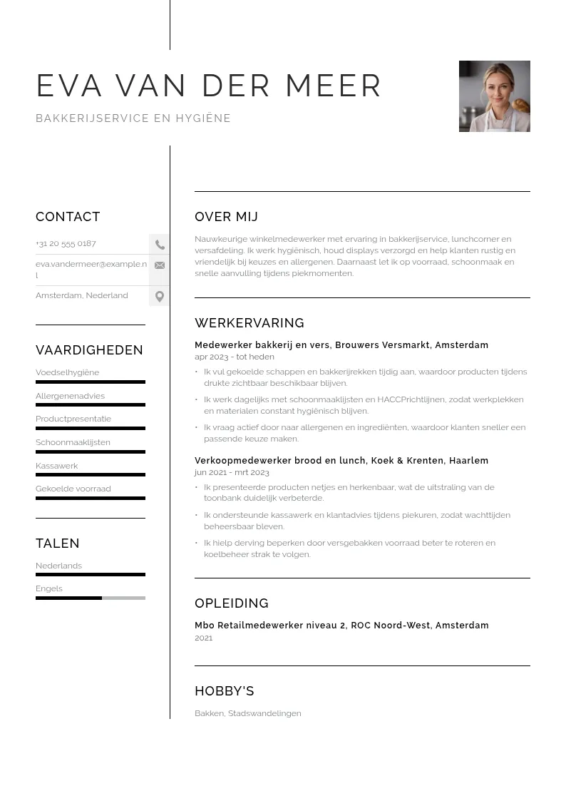 Bakkerijservice en hygiëne