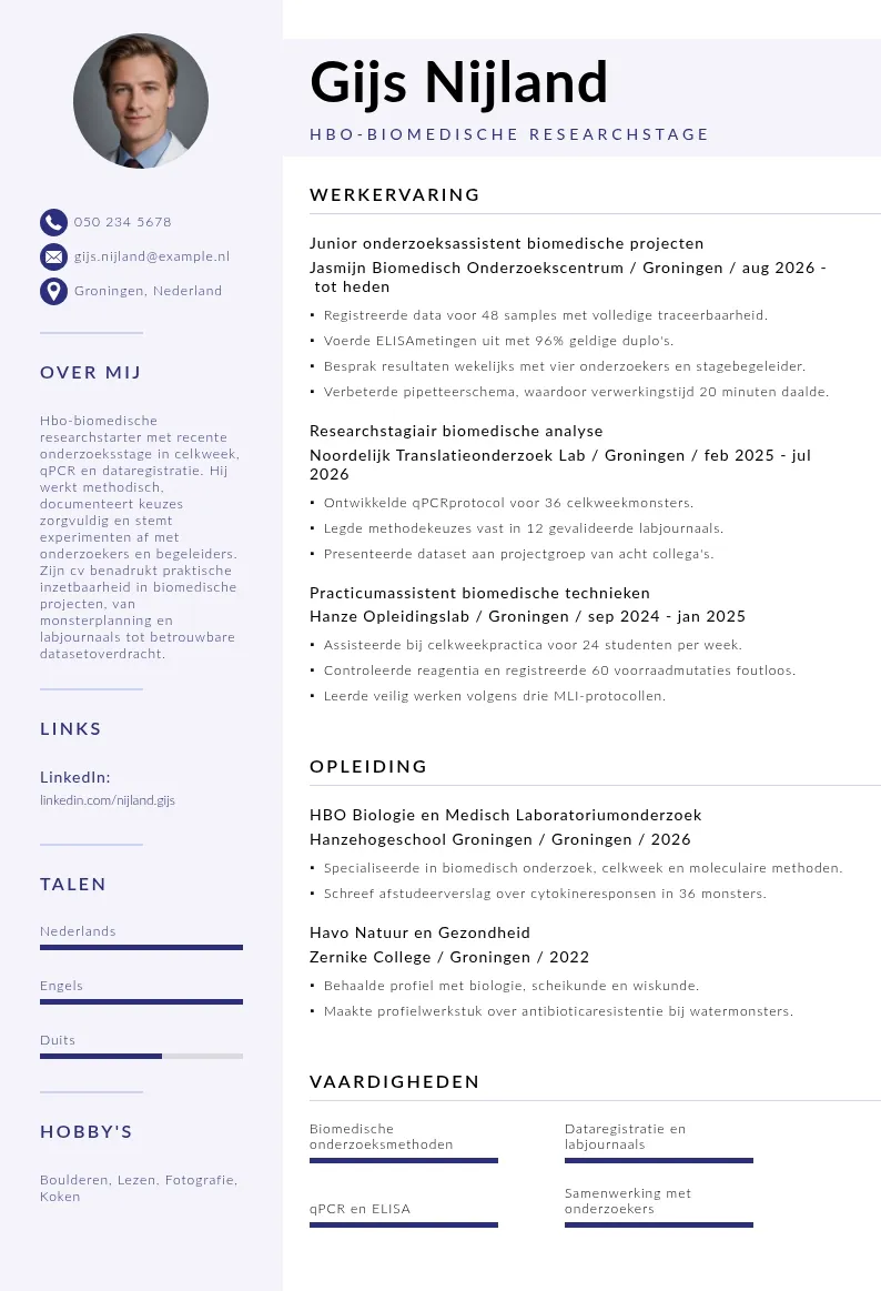 Hbo-biomedische researchstage