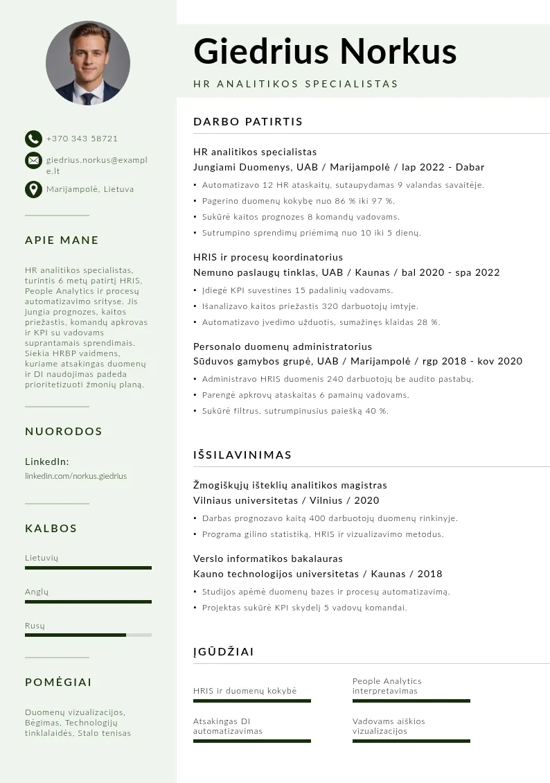 HR analitikos kryptis