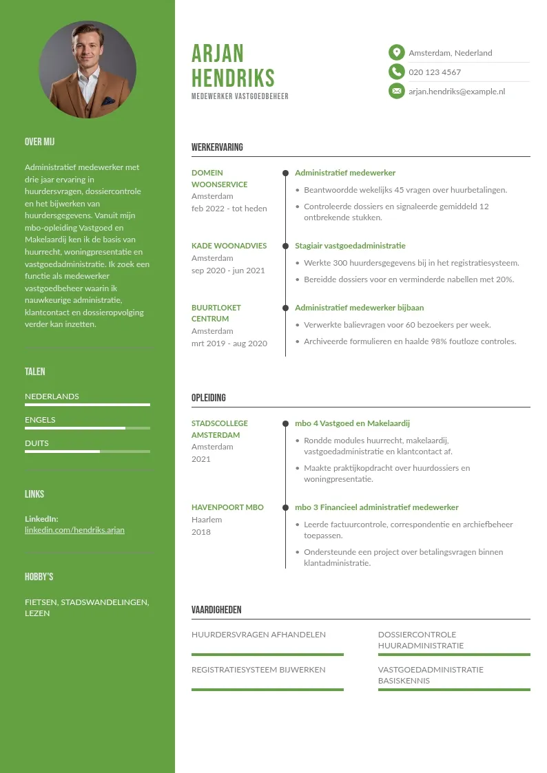 Instroom vanuit administratie