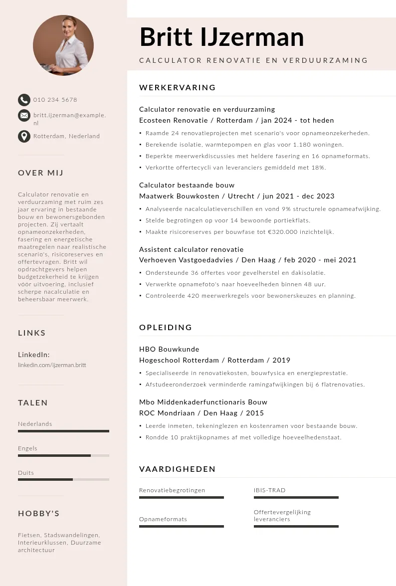 Renovatie en verduurzaming