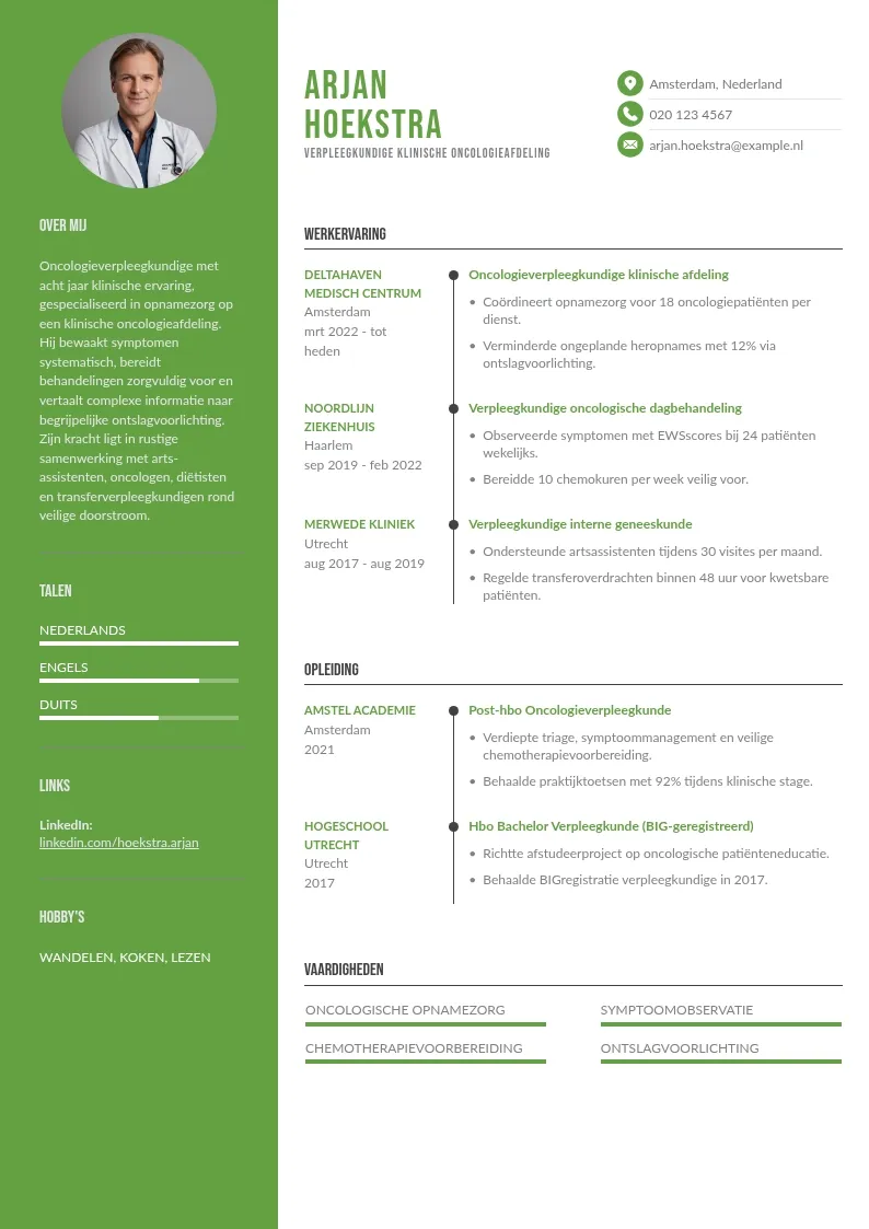 Klinische oncologieafdeling