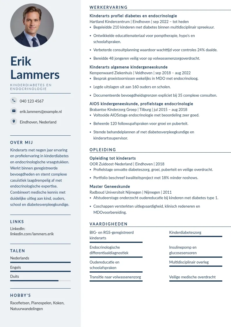 Kinderdiabetes en endocrinologie