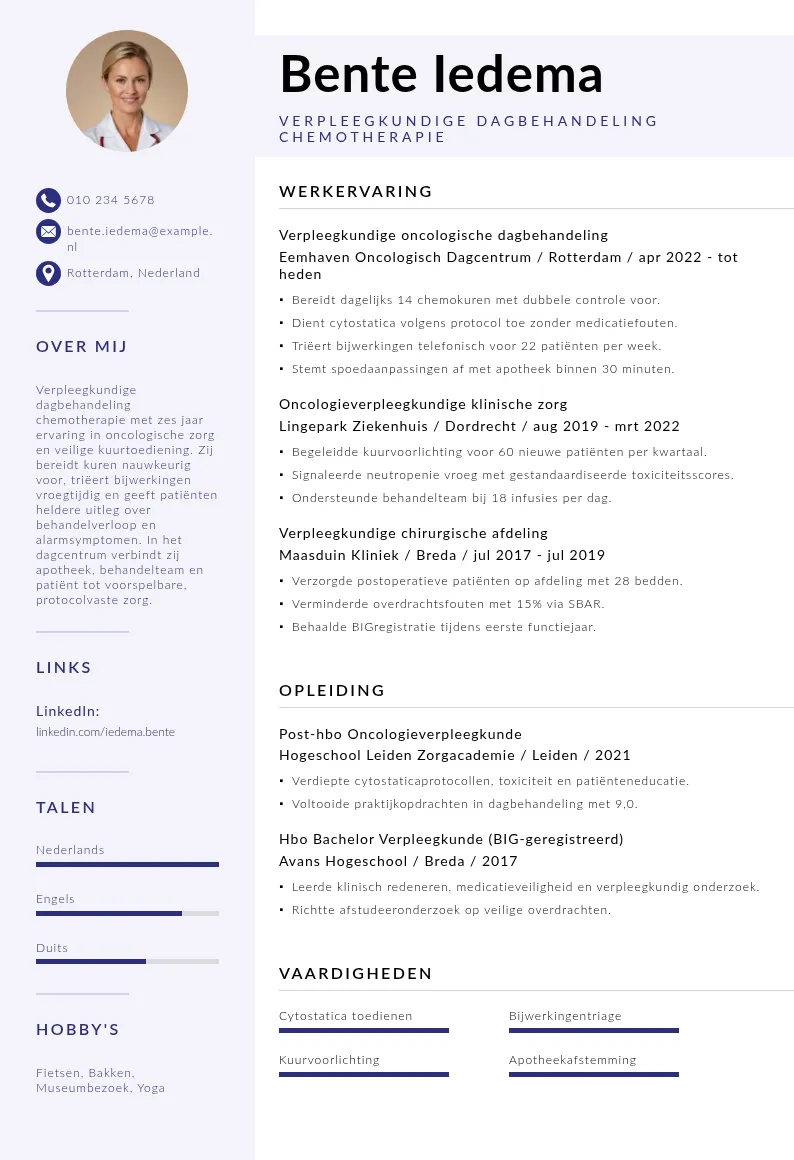 Dagbehandeling chemotherapie