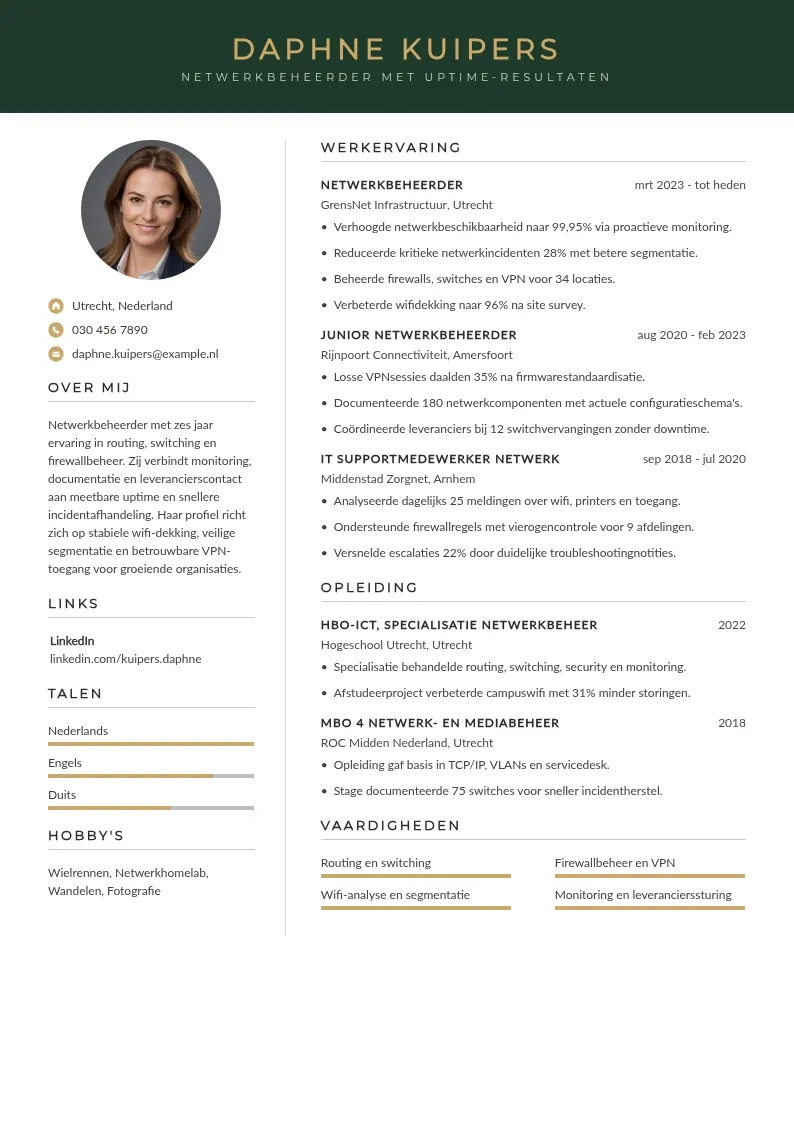 Netwerkbeheer met uptime-resultaten