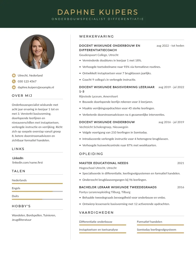 Onderbouwspecialist differentiatie