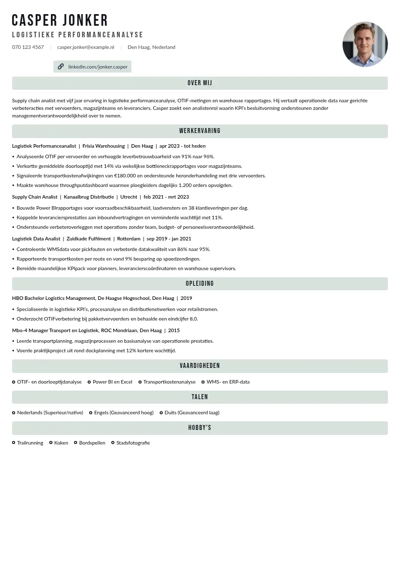Logistieke performanceanalyse