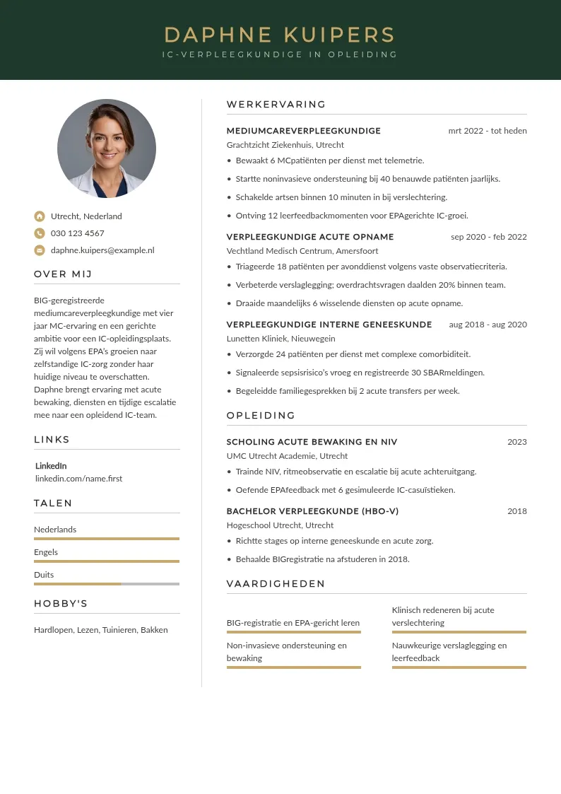 MC naar IC-specialisatie
