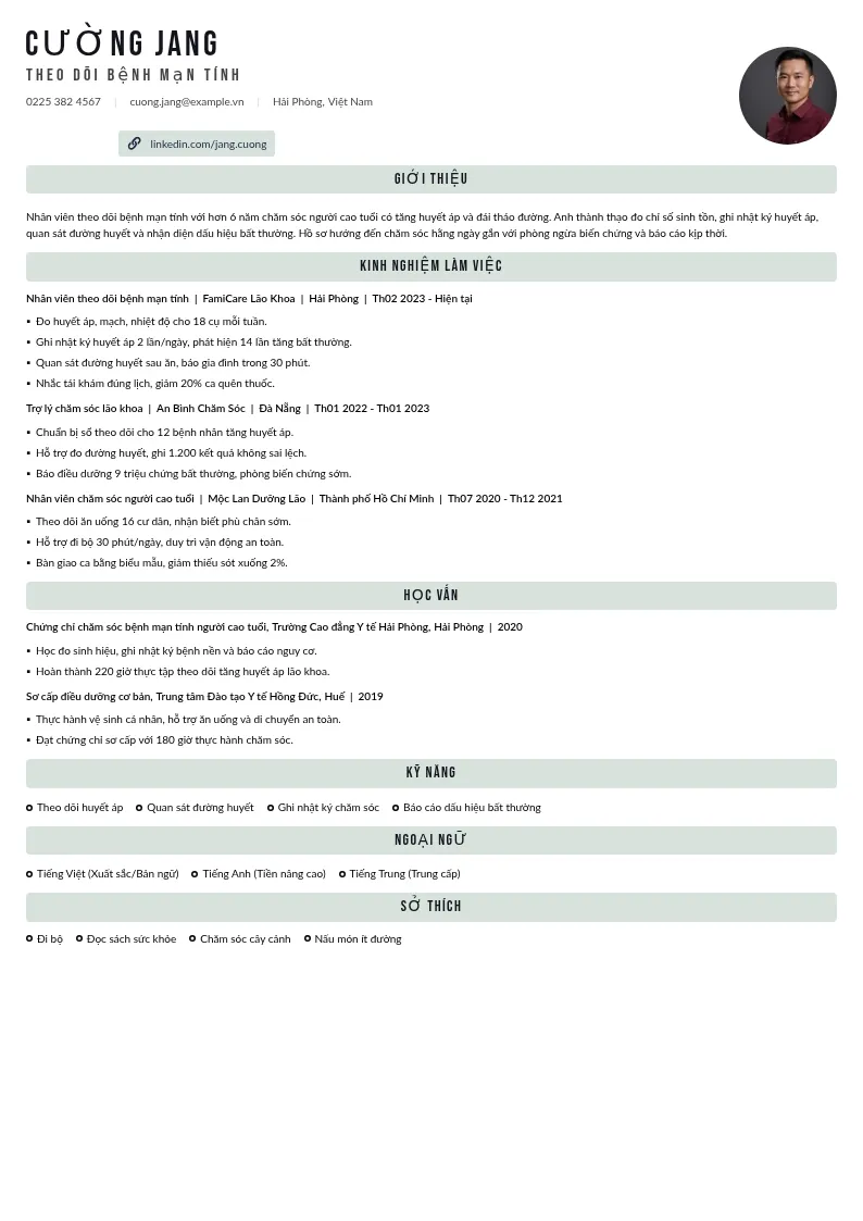 Theo dõi bệnh mạn tính