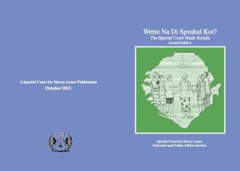 The Special Court Made Simple – 2011