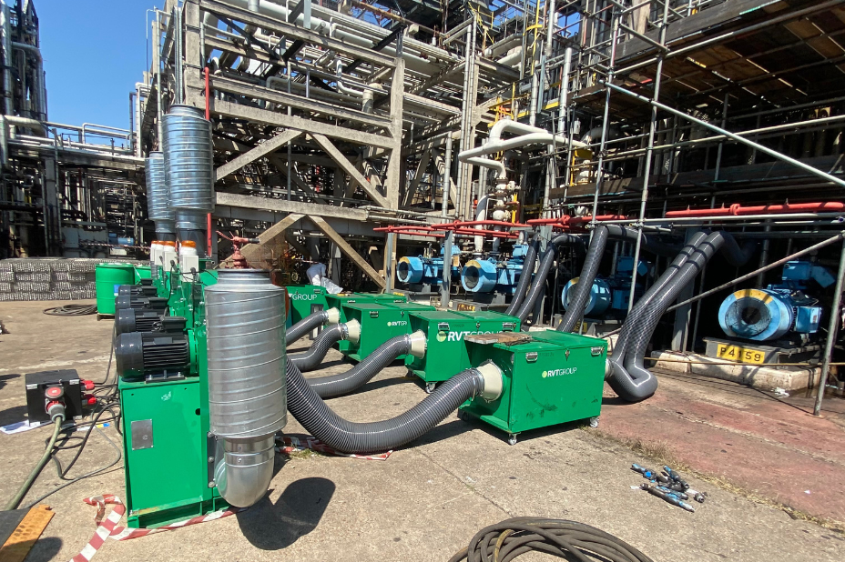 Bespoke fume control system in place