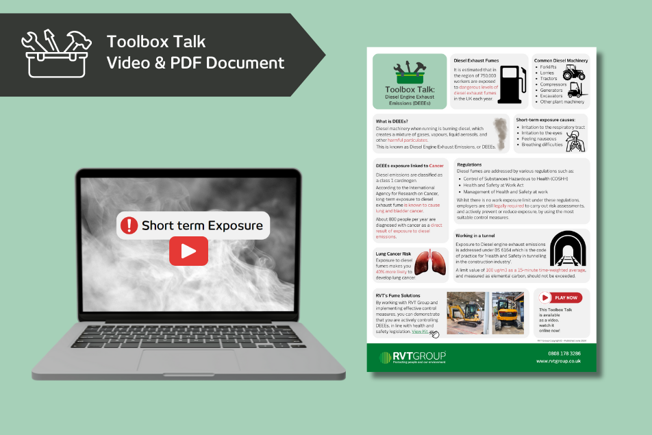 toolbox talk focusing on diesel engine exhaust emissions