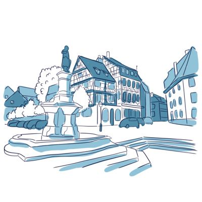 Place des Six Montagnes Noires