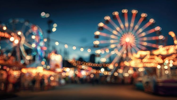 Grande roue foraine nuit