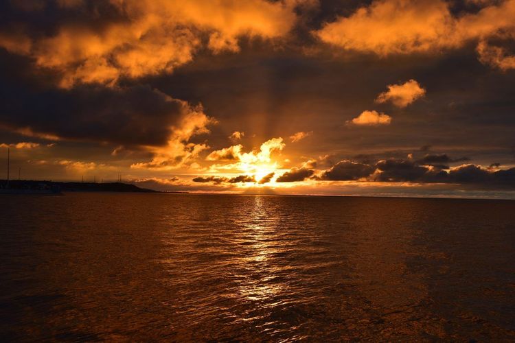 Malecón Campeche coucher soleil