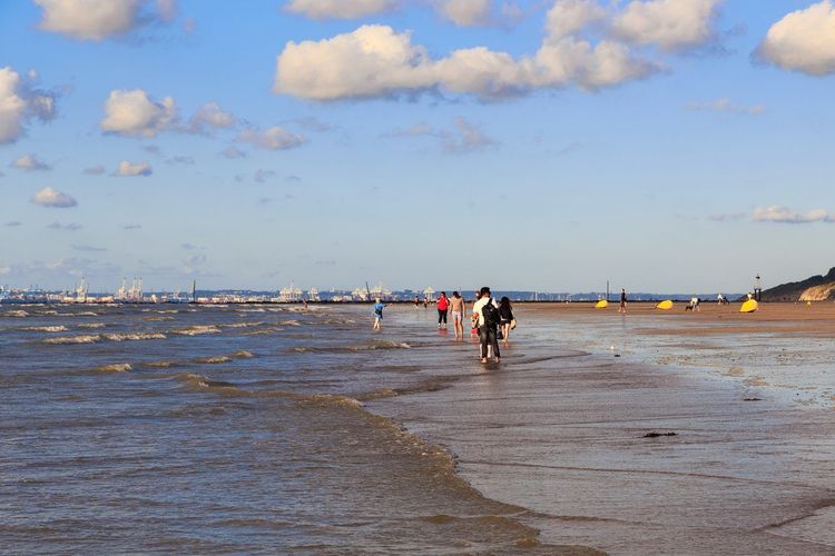 plage Deauville marée
