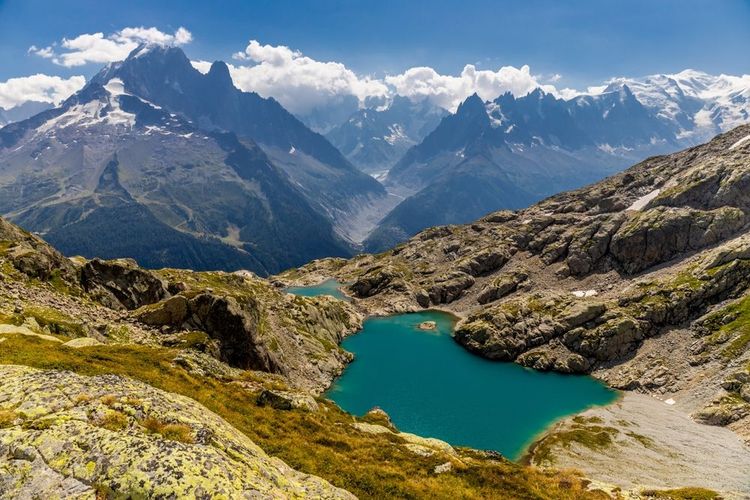 Lac,Blanc,Lake,In,Chamonix,Alps,In,France.,Lac,Blanc