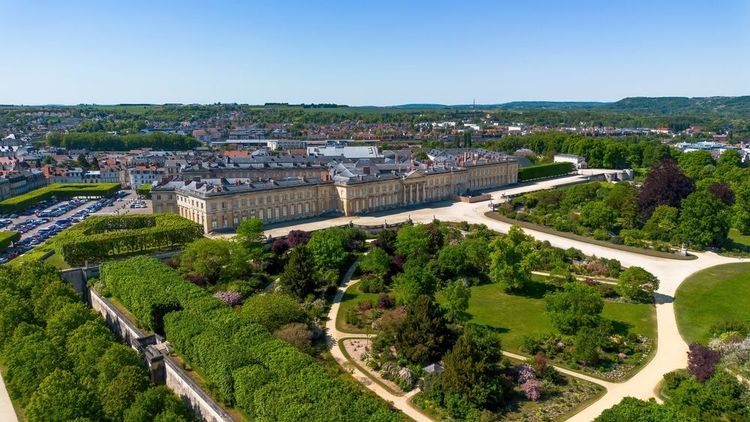 Aerial,View,Of,The,Castle,Of,Compiègne,In,The,French