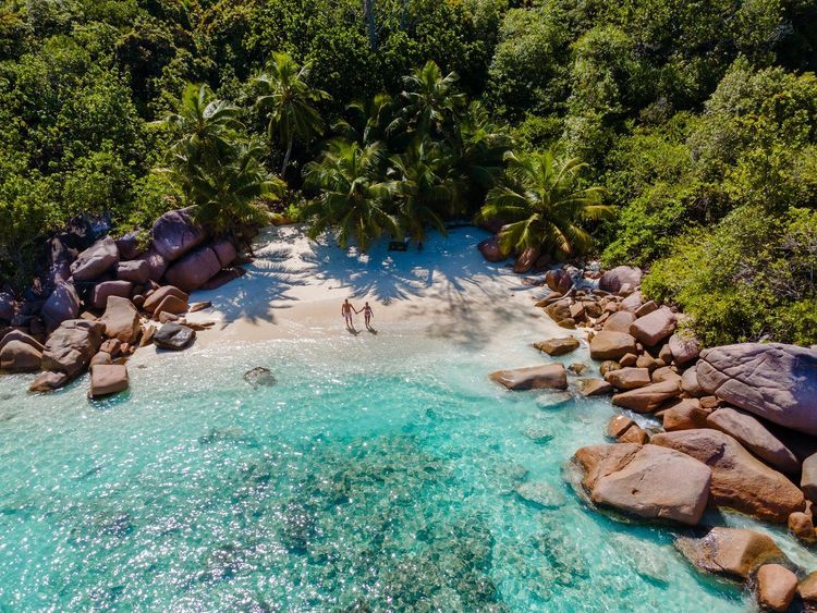 Plage Praslin Seychelles
