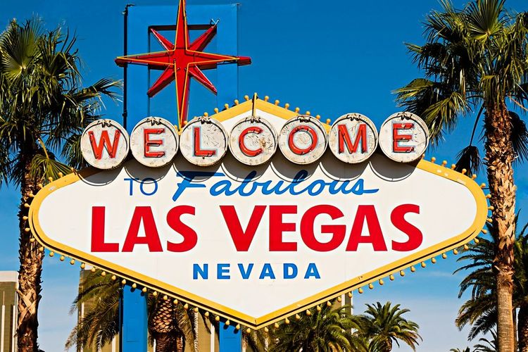 Panneau Welcome Las Vegas