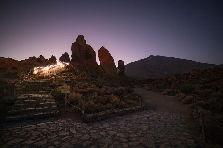 Teide étoiles nuit
