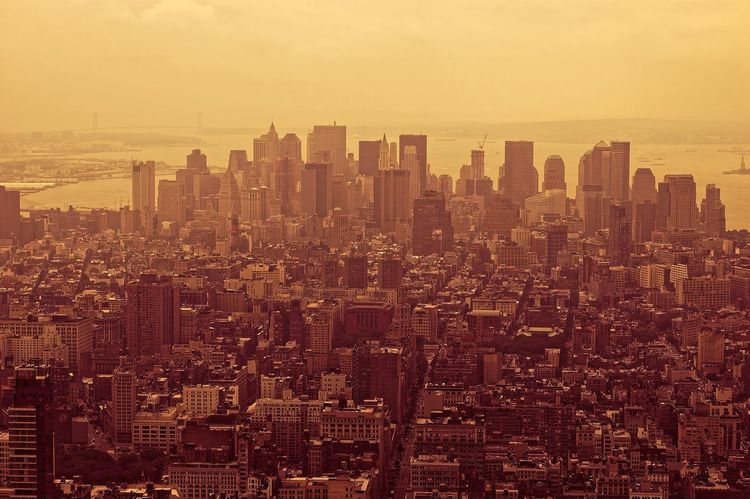 Skyline Brooklyn heure dorée