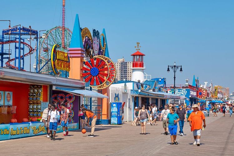 Coney Island boardwalk