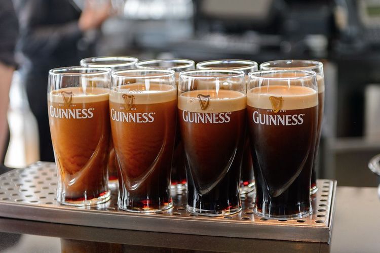 Dublin,,Ireland, ,July,12,,2016:,Pints,Of,Guinness,In