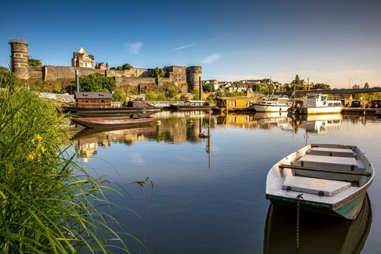 City,Of,Angers,In,France,,Tourist,Landscape,And,Castle,Of