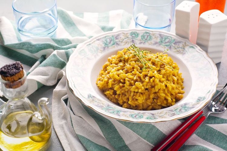 Risotto,Alla,Milanese,With,Saffron, ,Healthy,Italian,Food