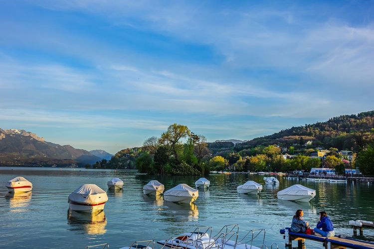 Lac Annecy coucher de soleil