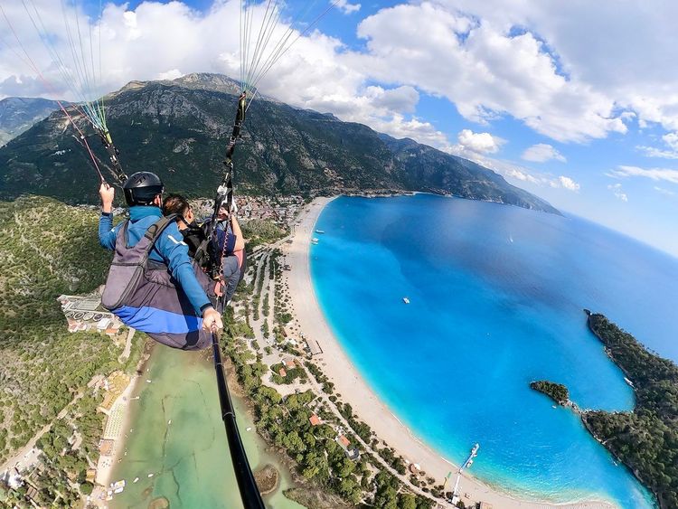 parapente biplace baie