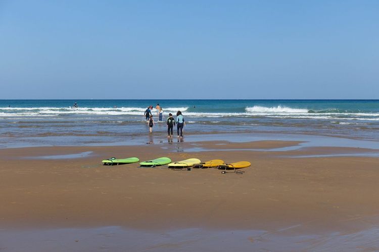 Biarritz plage famille