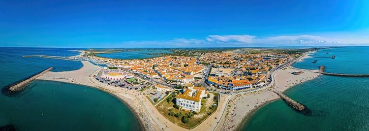 The,Aerial,View,Of,Saintes maries de la mer,,The,Capital,Of,The,Camargue