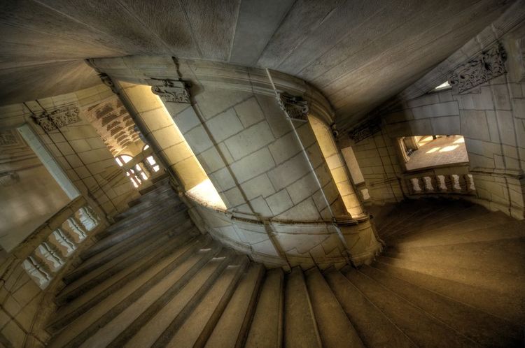 escalier-vis-chateau-chambord