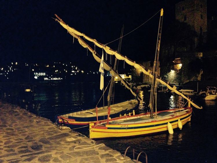 Collioure port nuit
