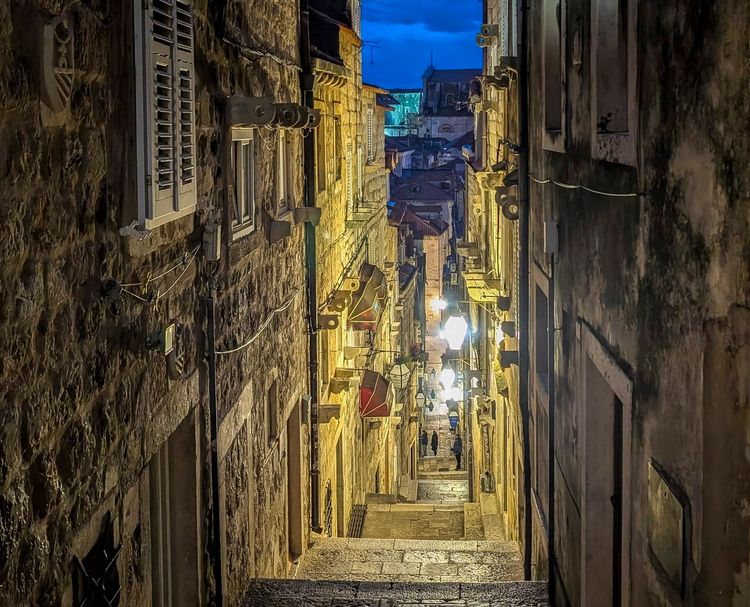 Ruelles Dubrovnik nuit