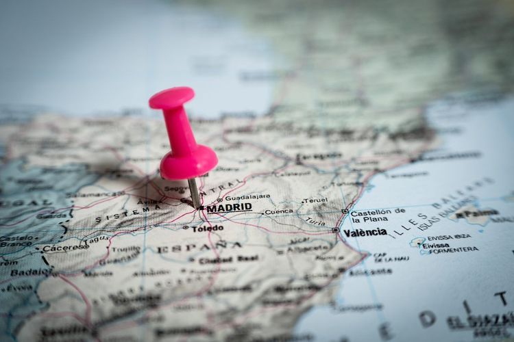 carte itinéraire Madrid