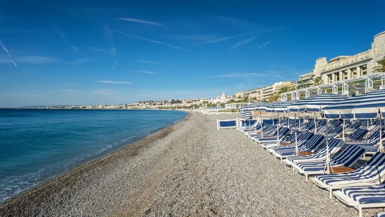Plages de galets Nice