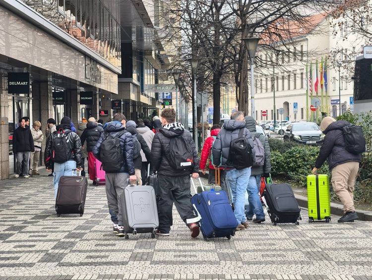 Prague famille valise